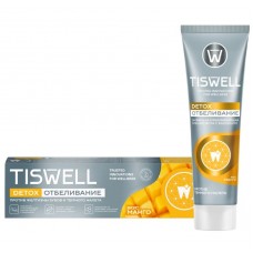 TISWELL зубная паста Энзимная отбеливающая с каолином вкус Манго 110г